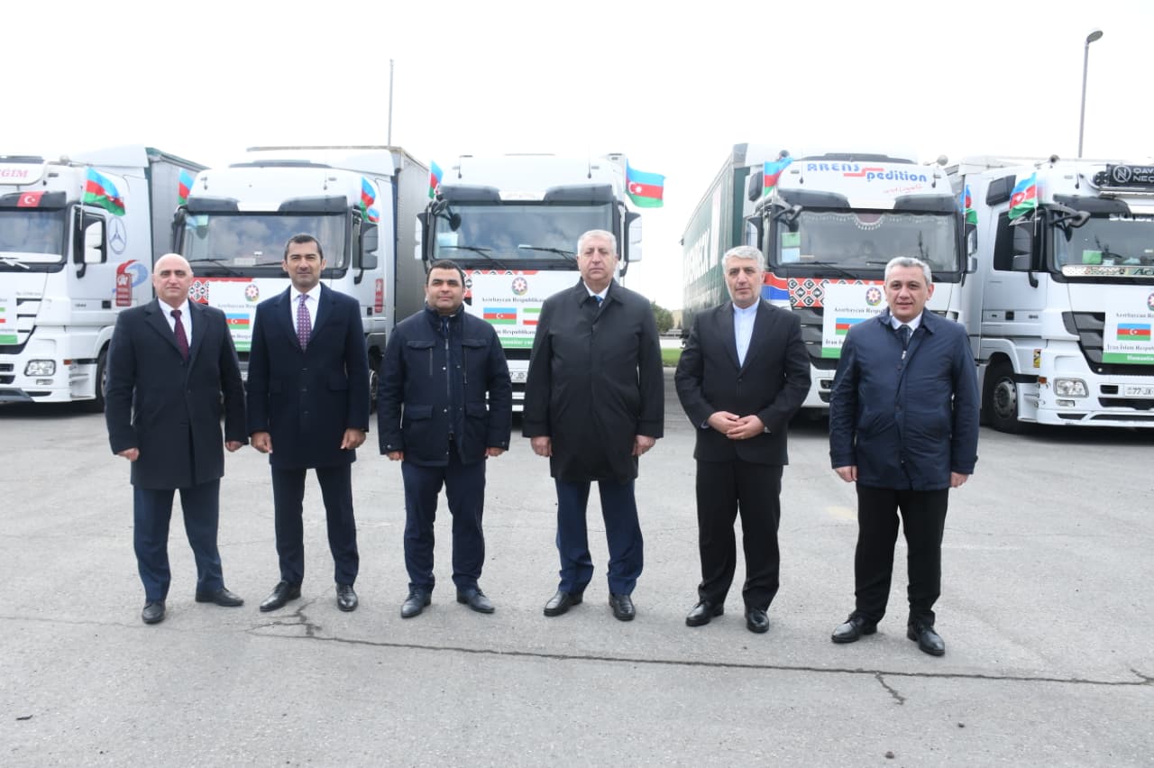 Azərbaycan Respublikası Prezidentinin tapşırığına əsasən İrana növbəti humanitar yardım yola salınır
